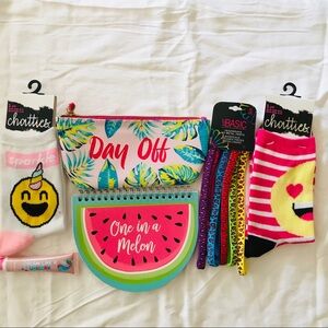 SOCKS IMOJI UNICORN HEADBANDS PALM ZIP CASE